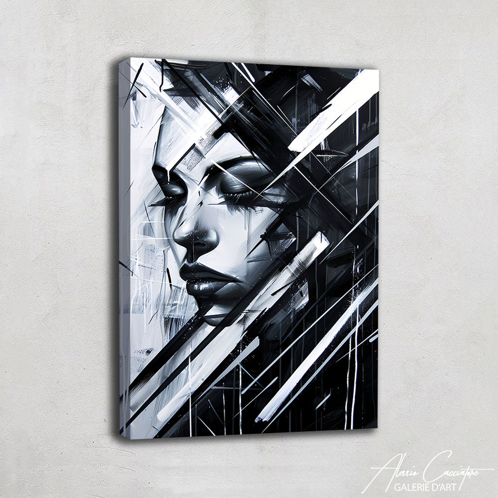 Tableau Femme Noir et Blanc