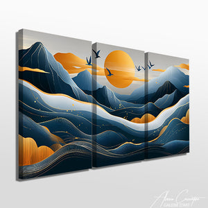 Tableau Triptyque Scandinave