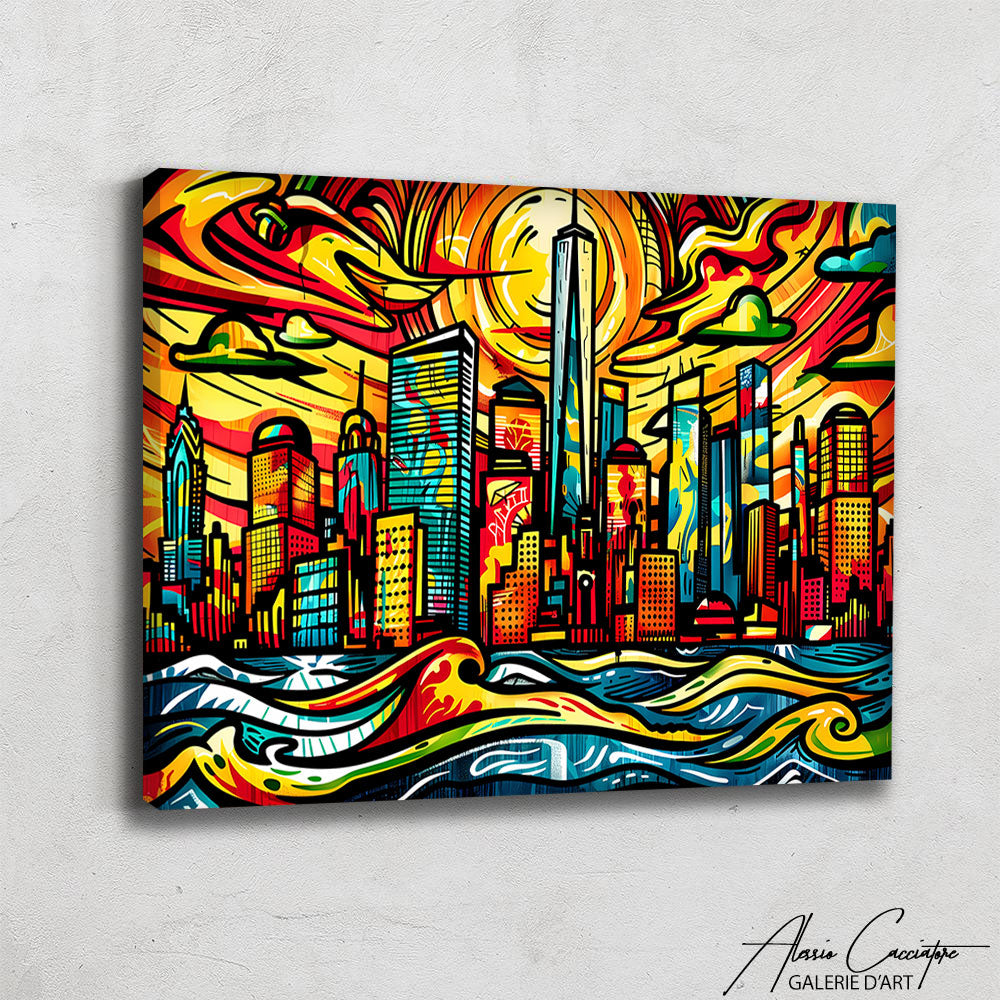 Tableau Peinture Moderne New York