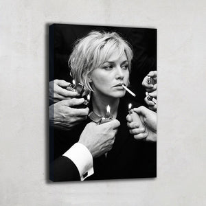 TABLEAU NOIR ET BLANC FÉMININ