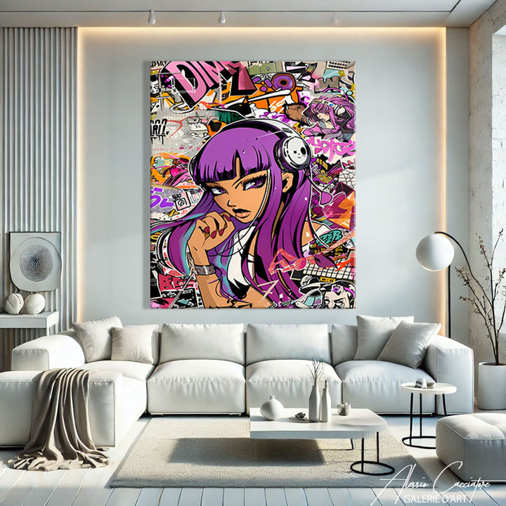 Peinture Graffiti sur Toile
