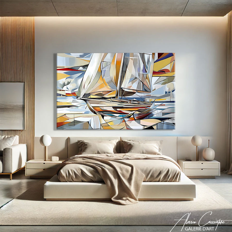 Tableau Voilier Moderne
 – mise en situation