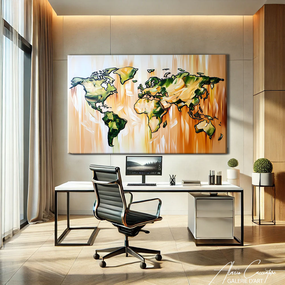 Tableau Mappemonde XXL
