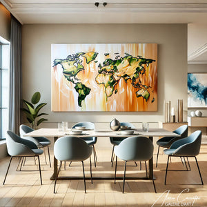 Tableau Mappemonde Moderne
