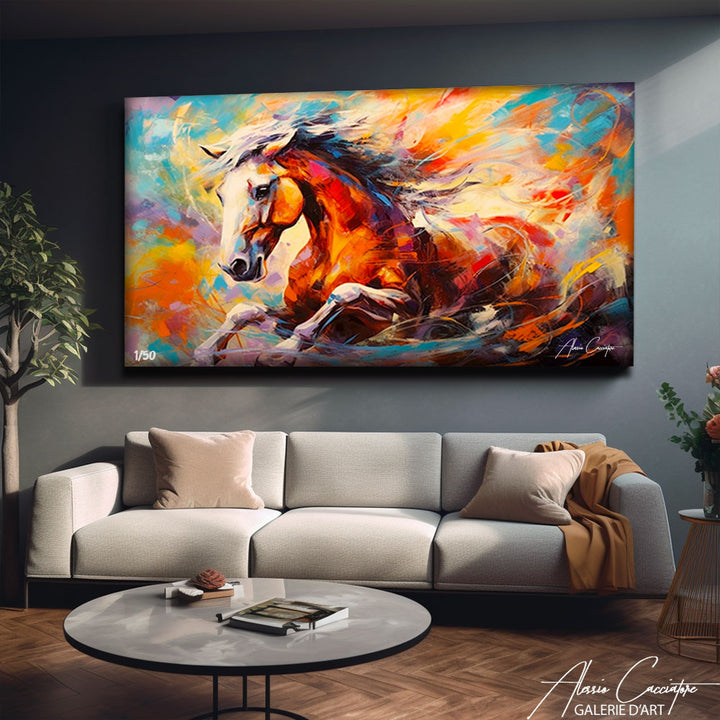 tableau cheval peintre