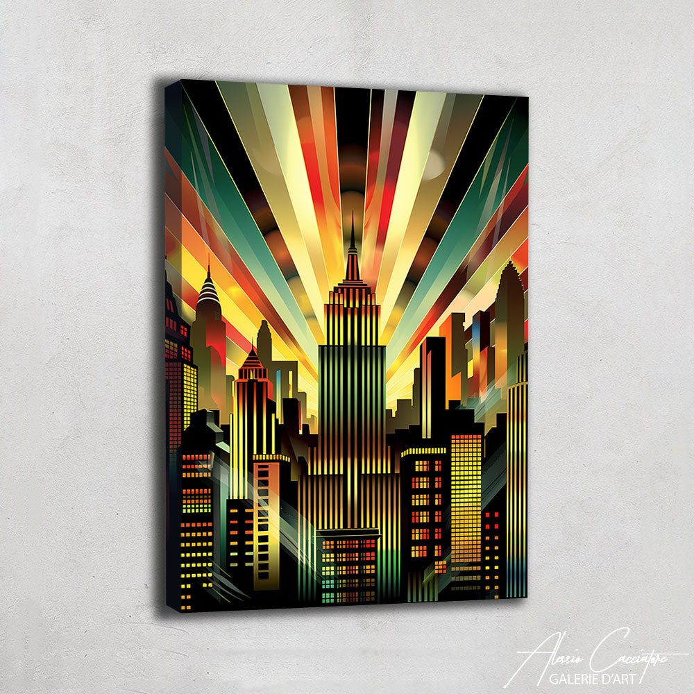 Toile sur Châssis Art Déco