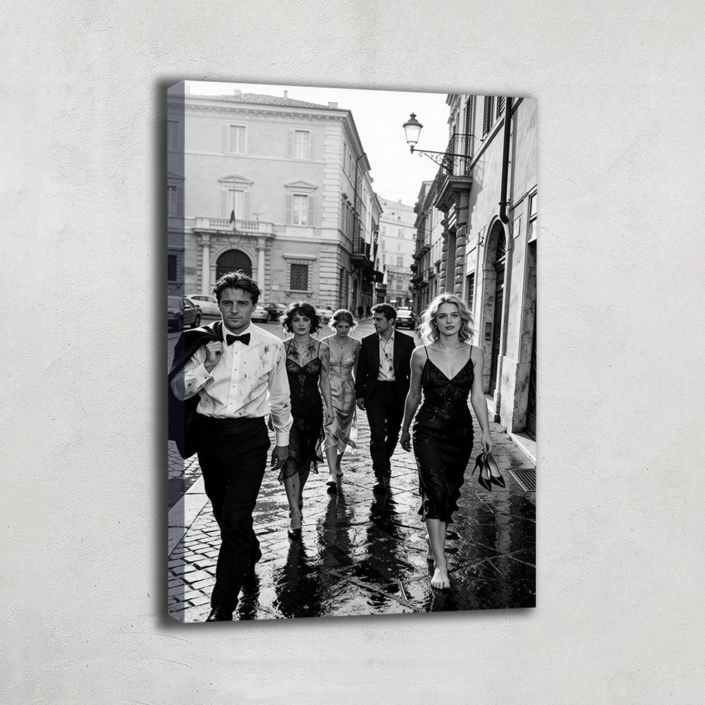 TABLEAU PHOTO NOIR ET BLANC RÉTRO