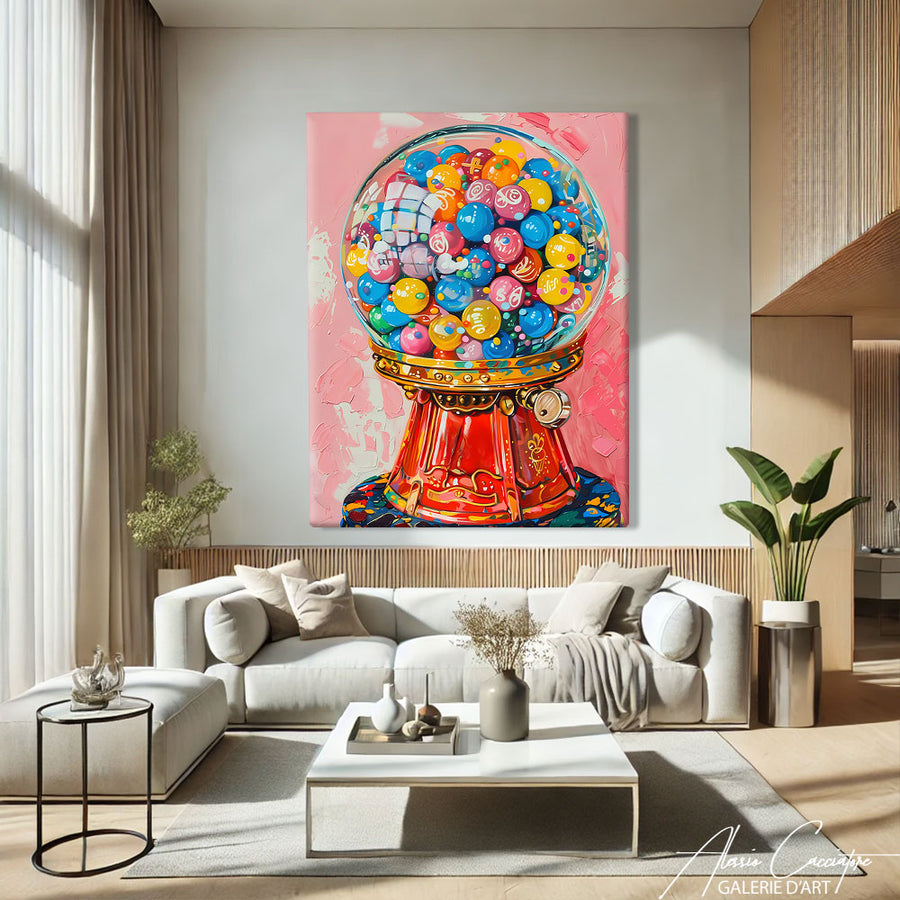 Grand Tableau Salon Moderne
 – mise en situation