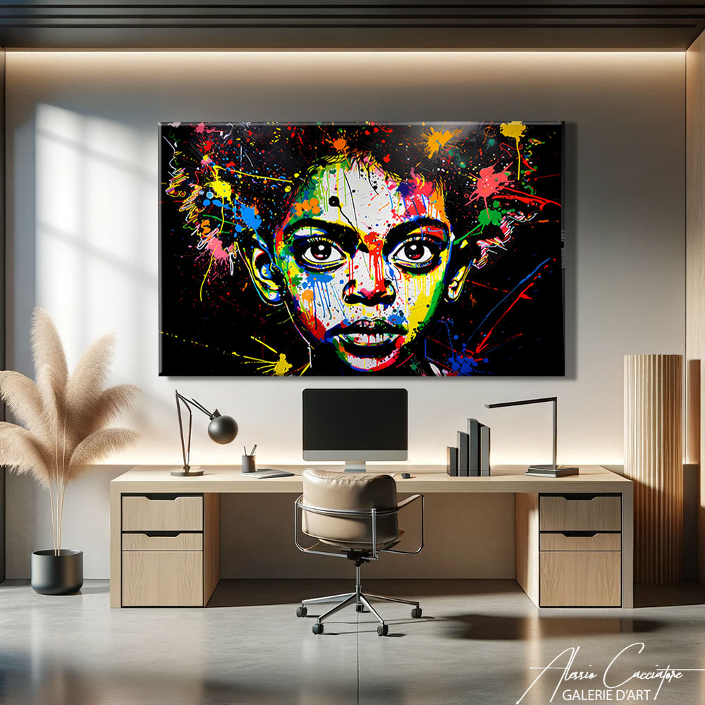 Tableau Pop Art Visage
