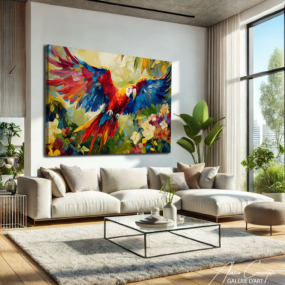 Peinture Oiseau du Paradis
