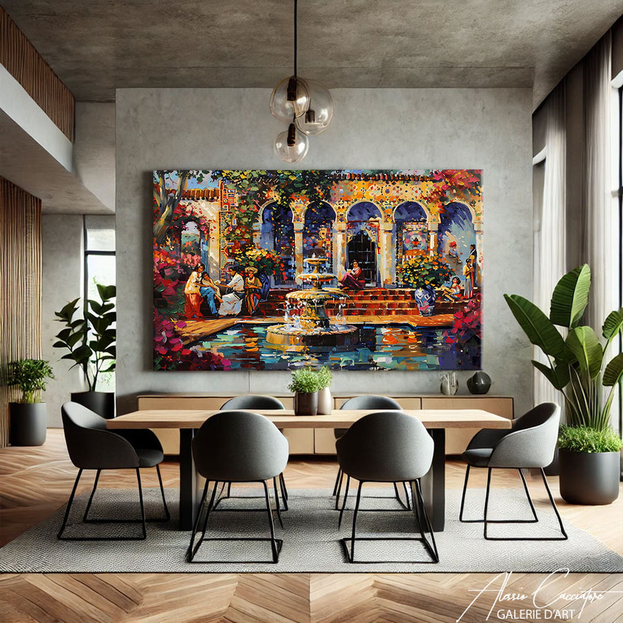 Tableau Mecque Peinture
 – mise en situation