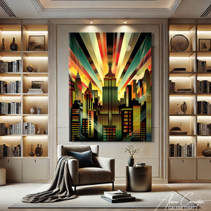 Toile Art Déco Art Abstrait
