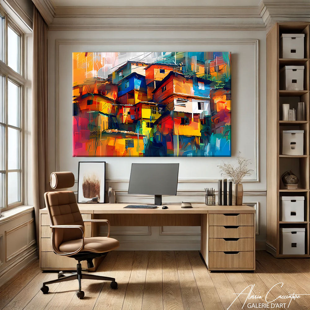 TABLEAU ABSTRAIT COLORÉ