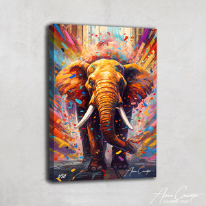 Tableau Éléphant Lumineux