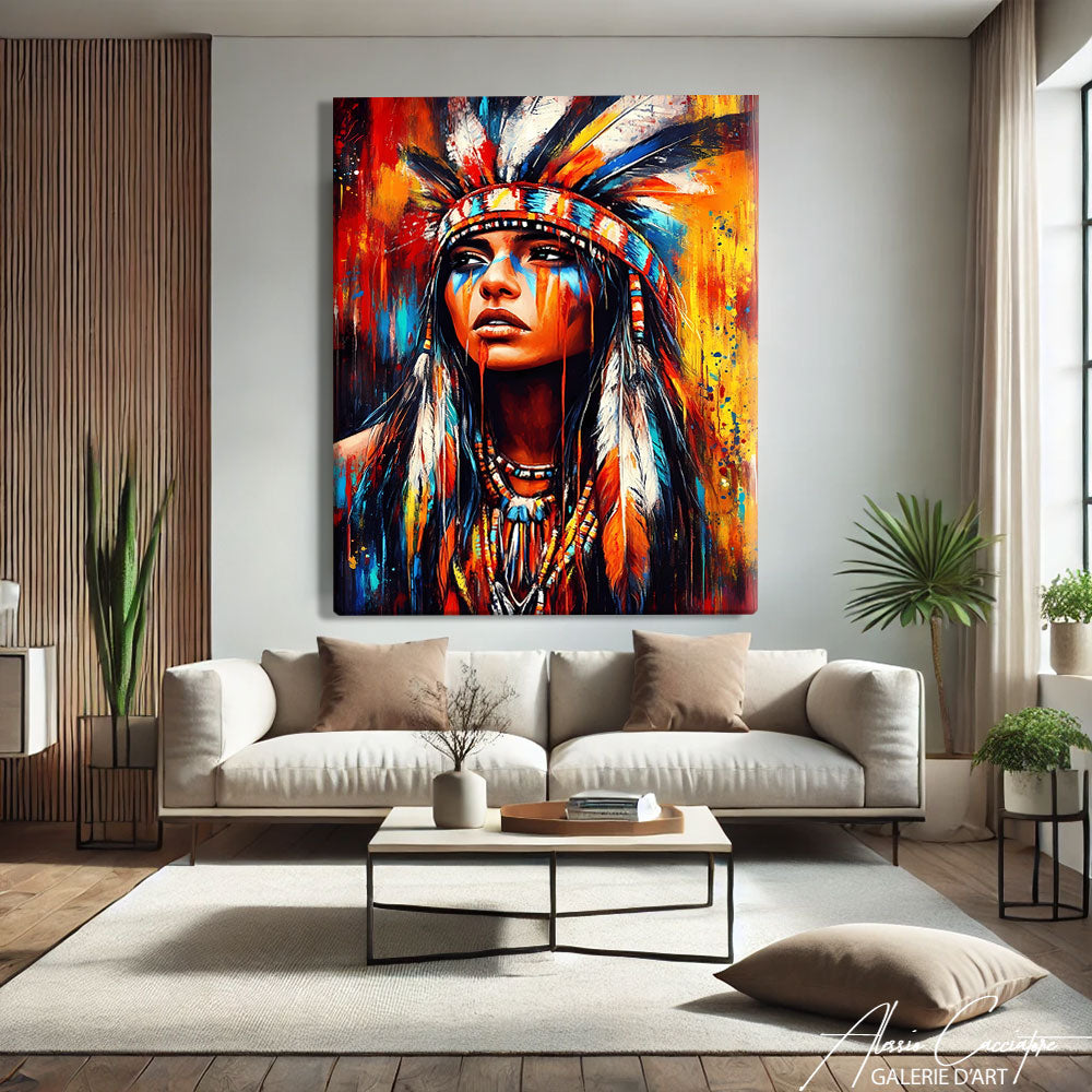 Tableau Indien Coloré
