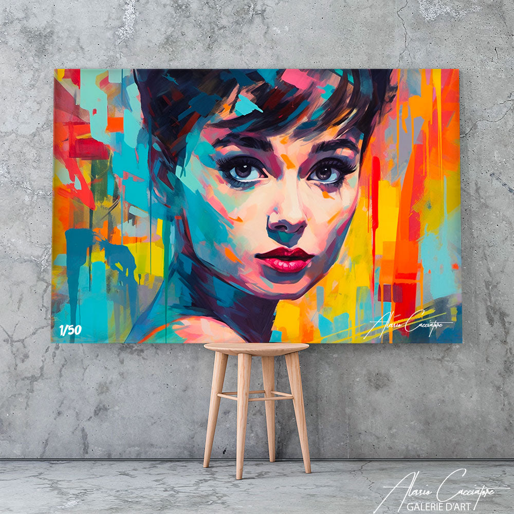 tableau audrey hepburn pop art