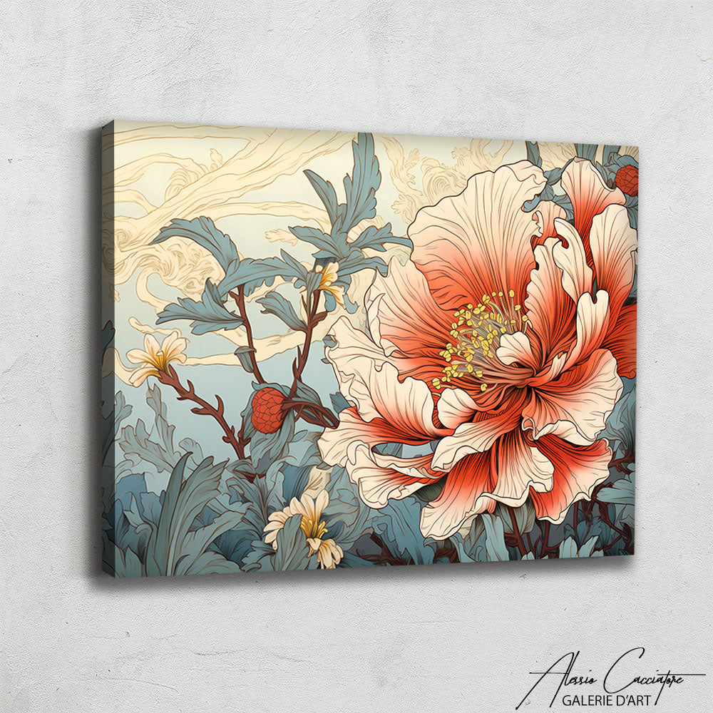 tableau japonais fleurs