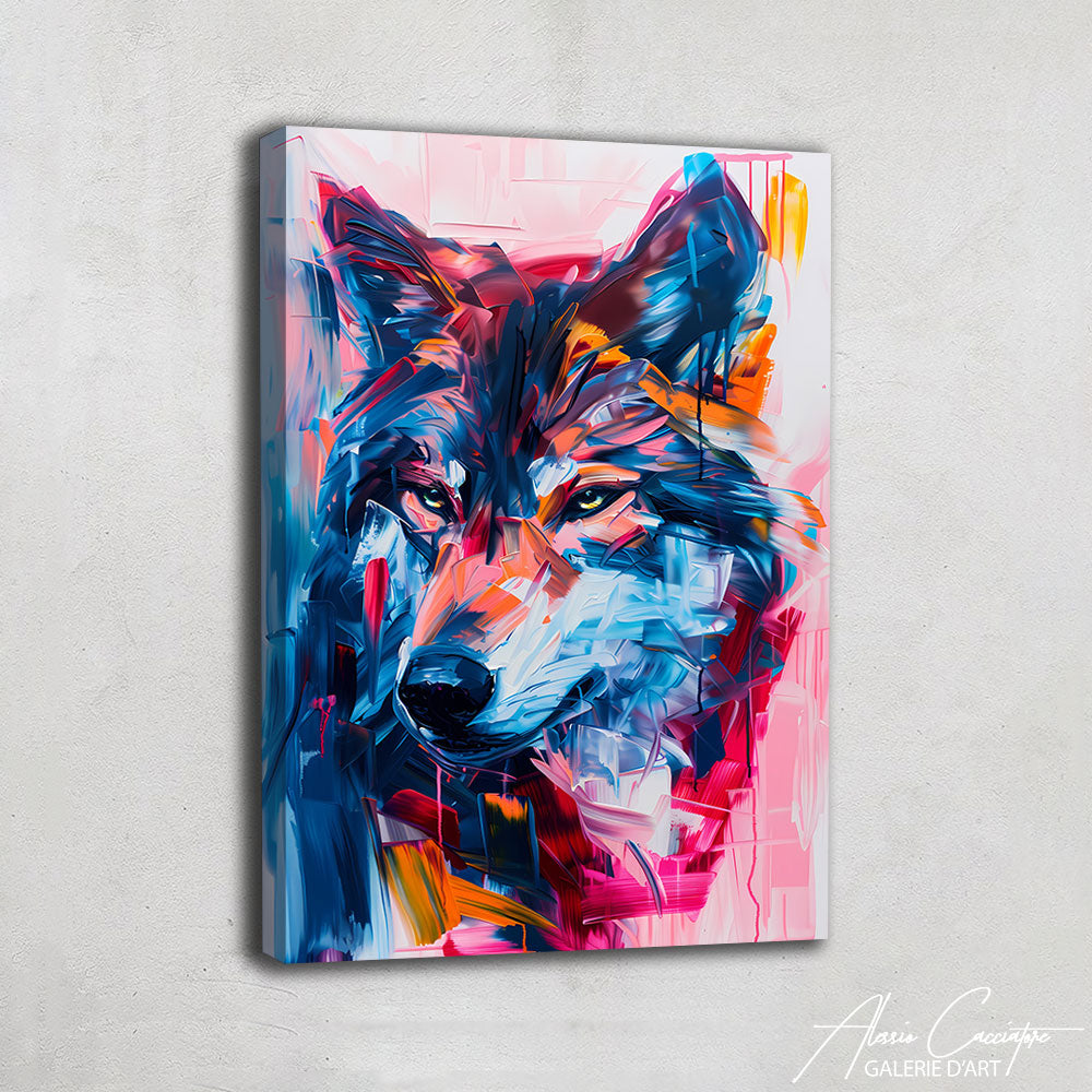 Tableau Peinture De Loup