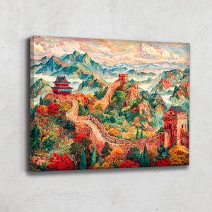 TABLEAU MURAILLE DE CHINE