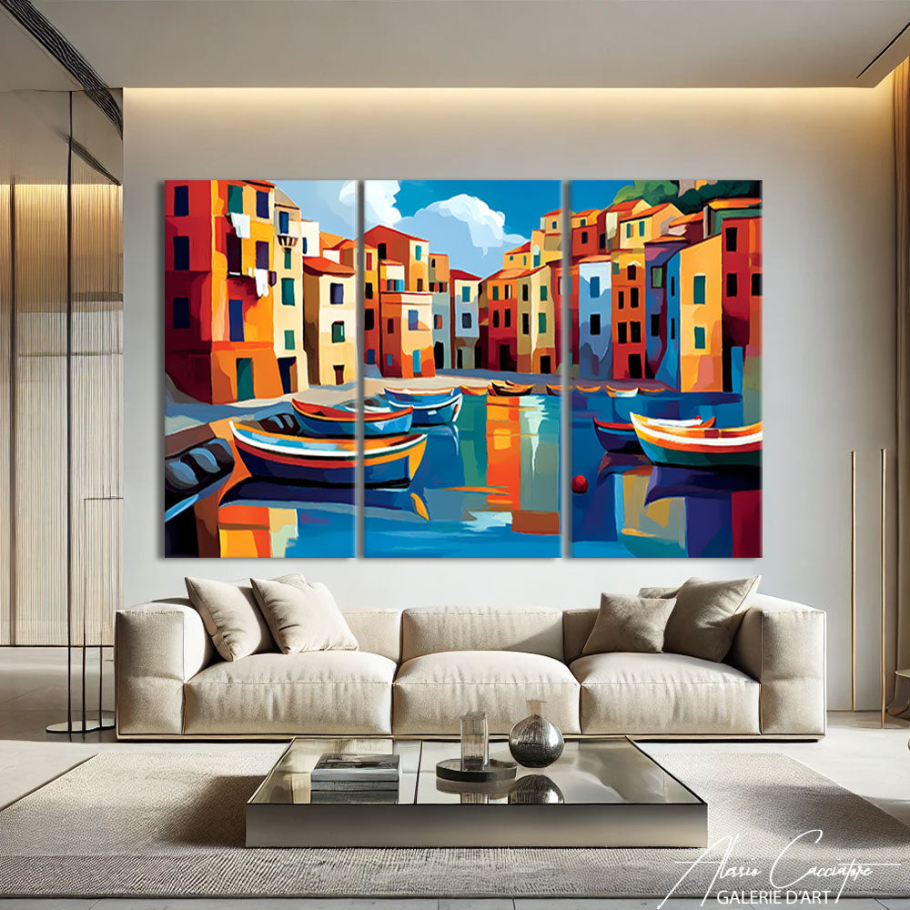 Tableau Triptyque Mer