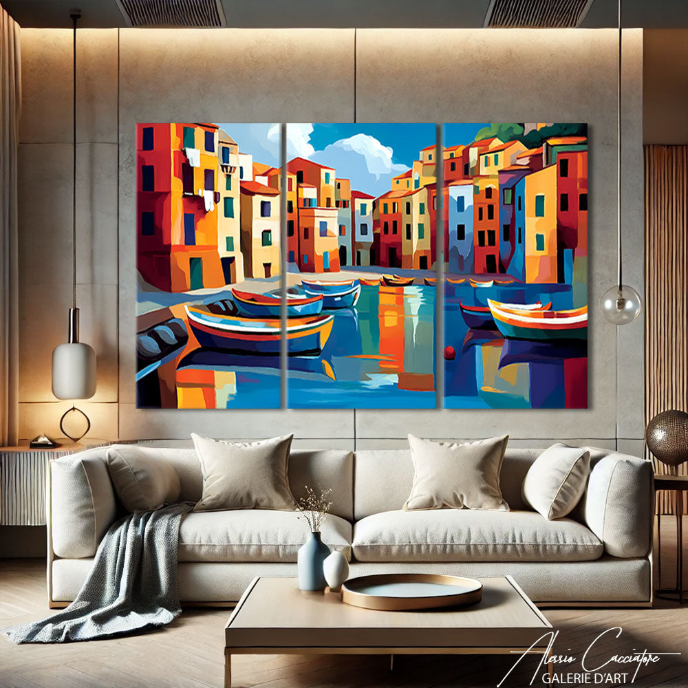 Tableau Triptyque Coloré