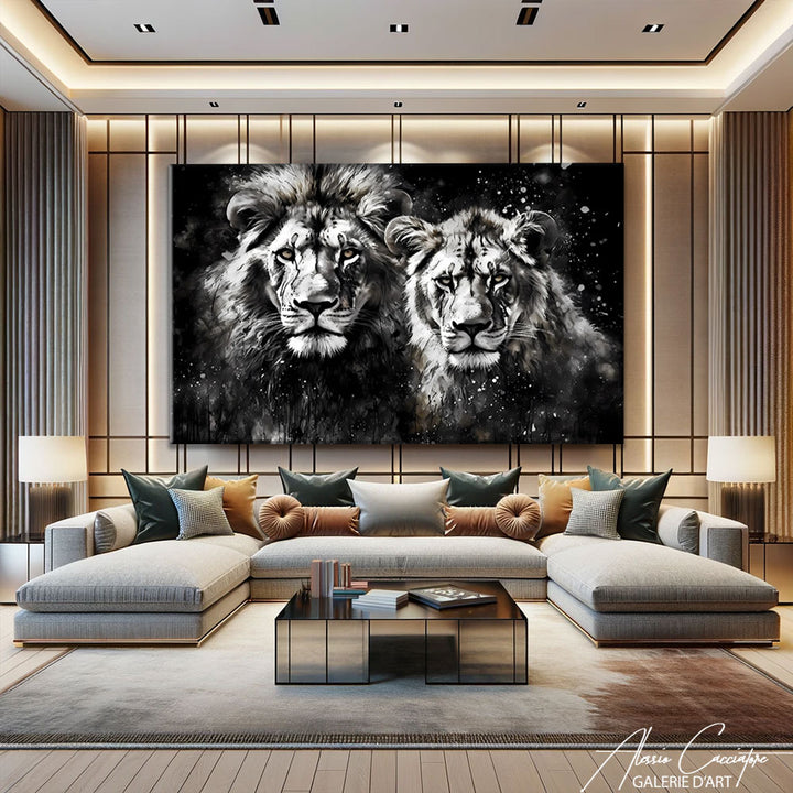 TABLEAU LIONS Moderne
