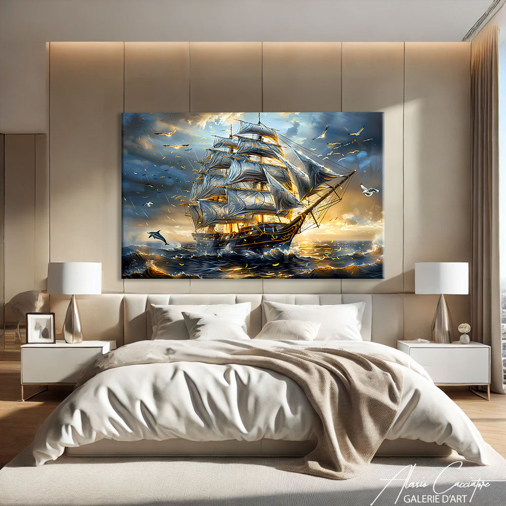 Tableau Bateau Coloré
