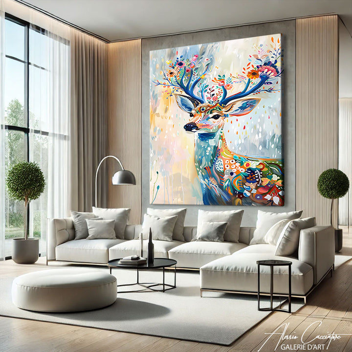 Tableau Cerf Moderne
