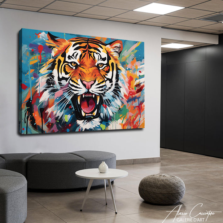 tableau décoration tigre