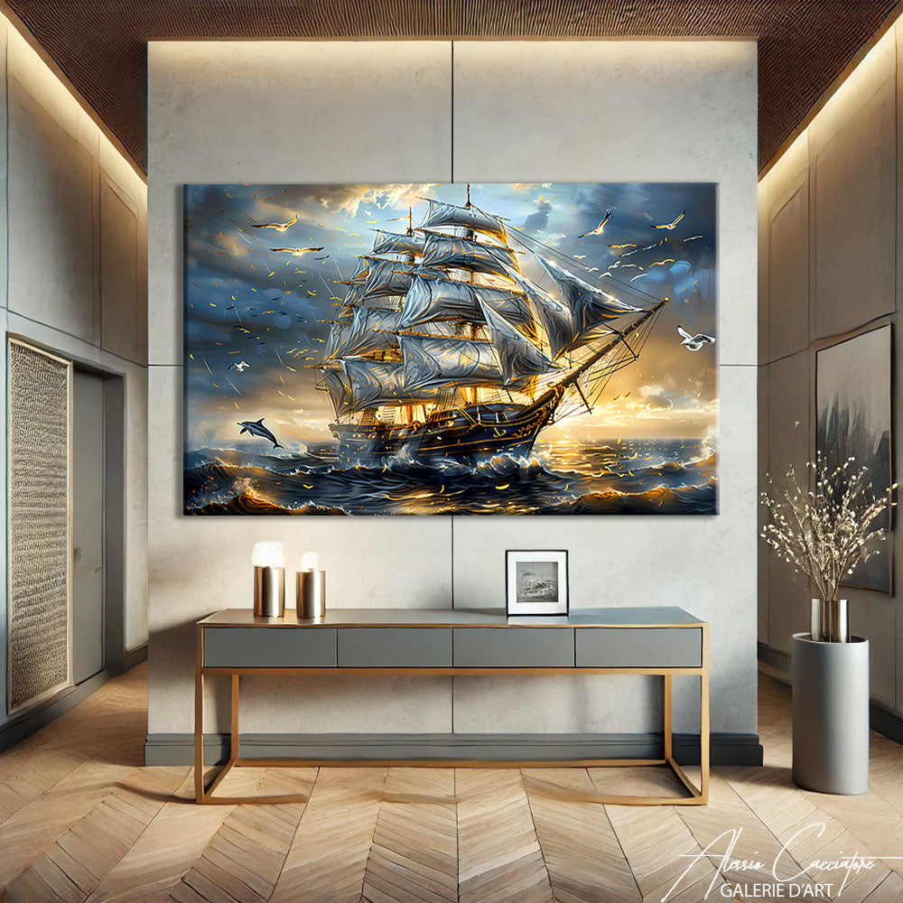 TABLEAU BATEAU DE GUERRE