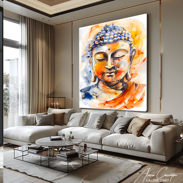 Peinture Visage Bouddha