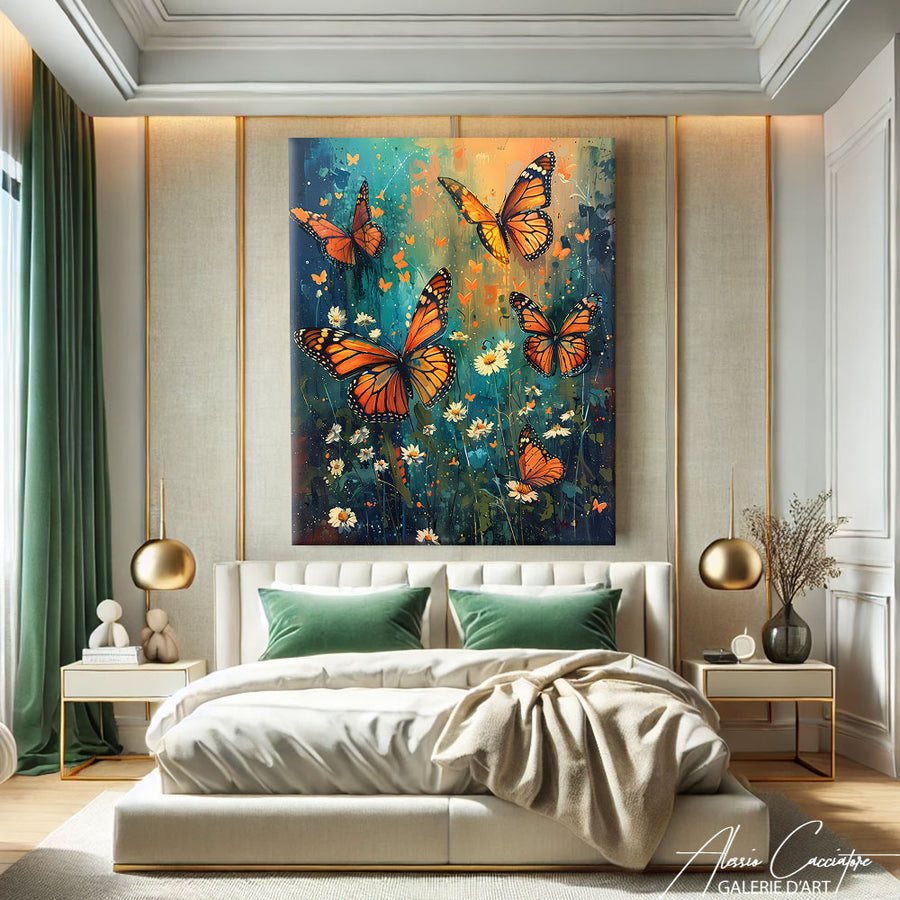 Cadre Papillon Peinture – mise en situation