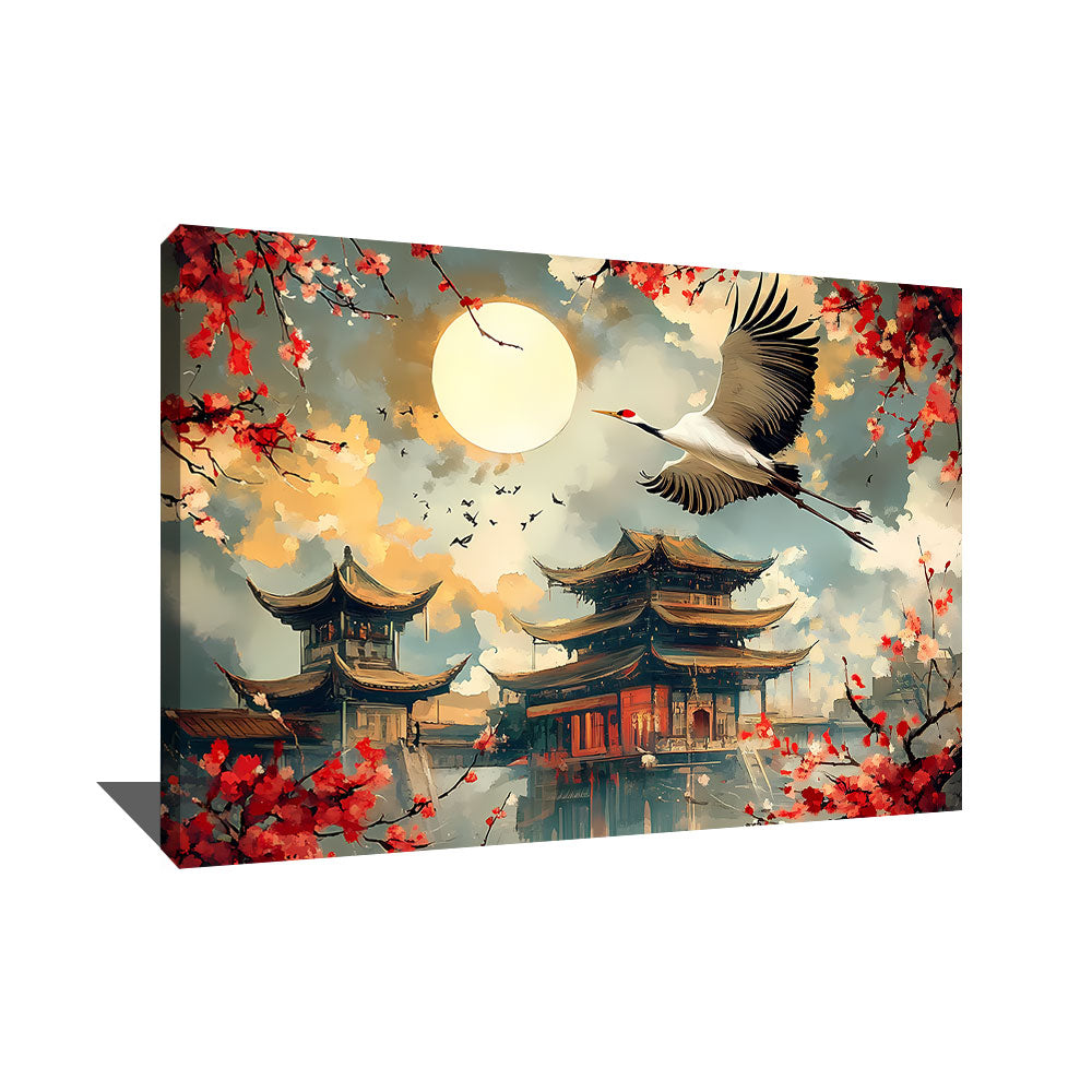 TABLEAU TEMPLE JAPONAIS