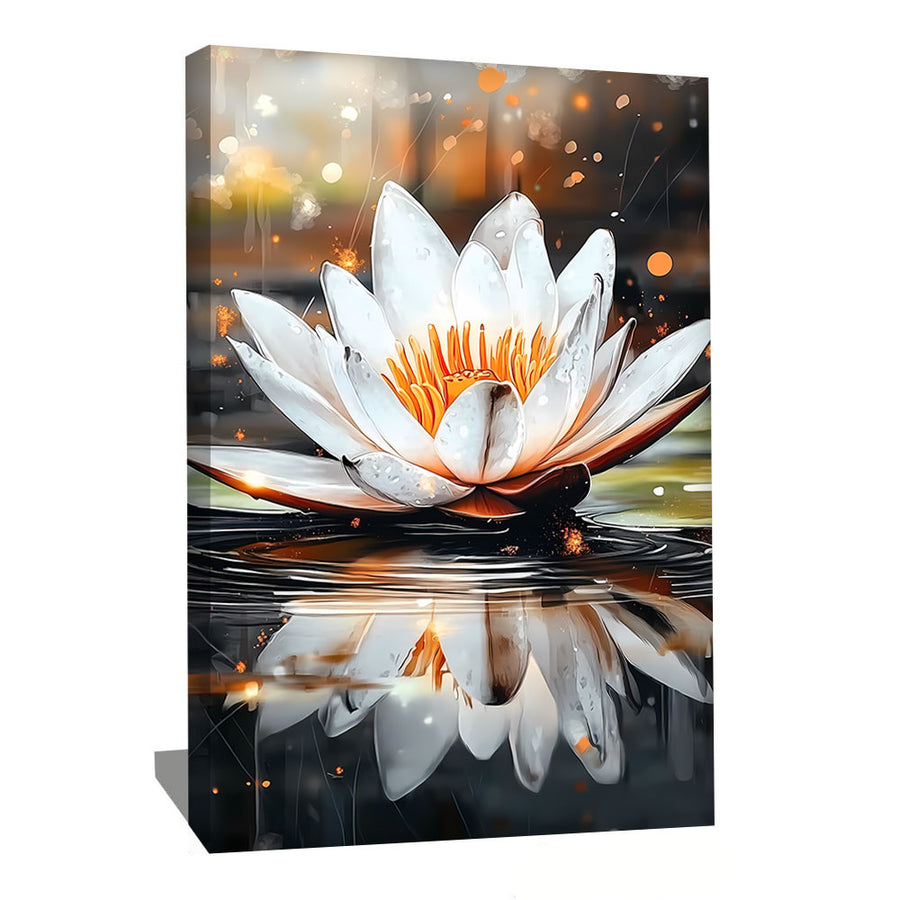 Tableau Lotus Blanc