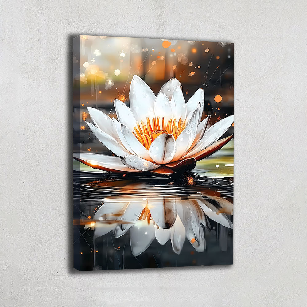 Tableau Lotus Blanc