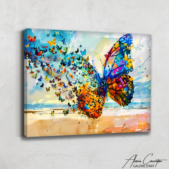 Tableau Envol de Papillon
