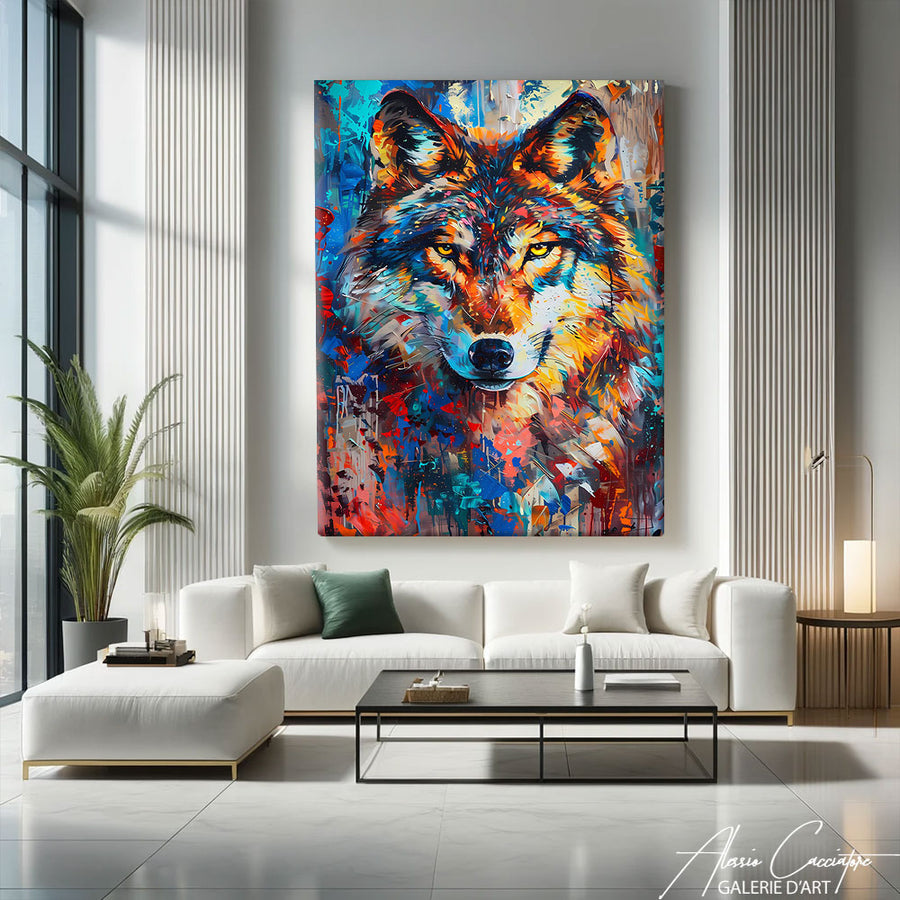 Peinture Avec Loup – mise en situation