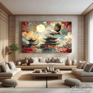TABLEAU TEMPLE JAPONAIS