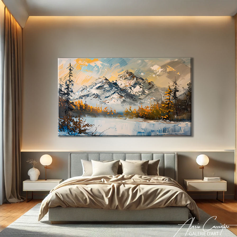 Tableau de Montagne Ancien
