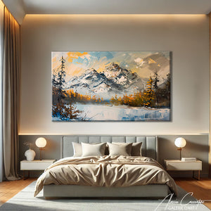 Tableau de Montagne Ancien
