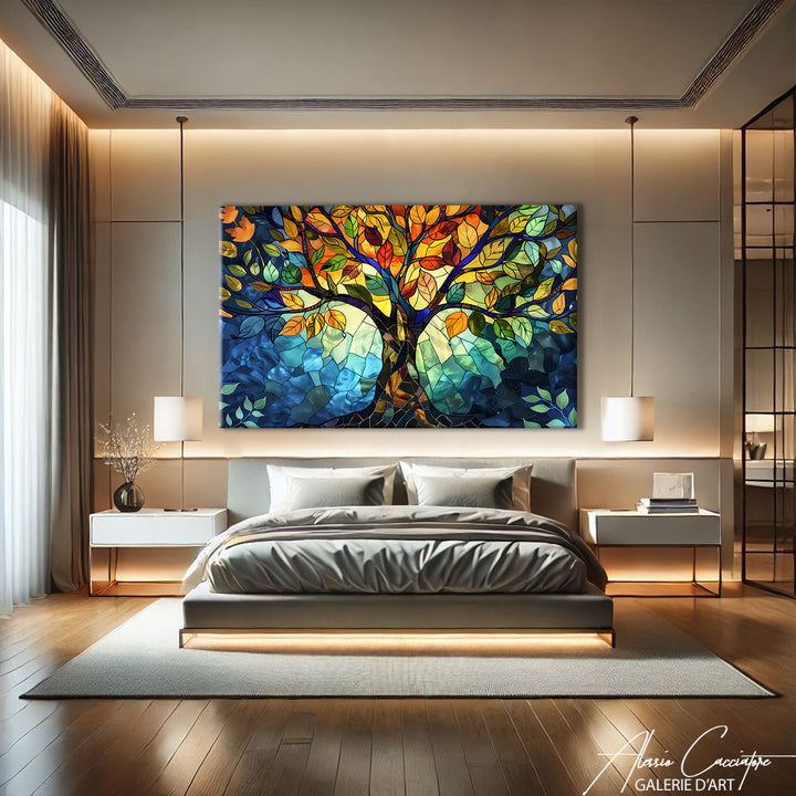 tableau arbre de vie peinture