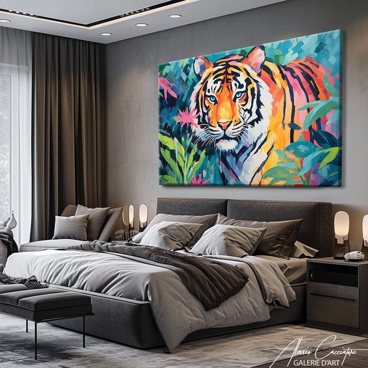 tableau art tigre