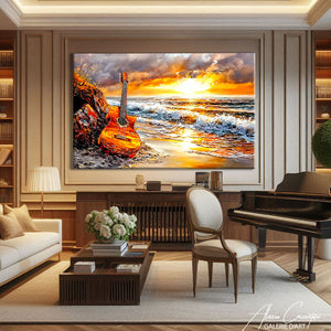 Tableau Guitare Peinture
