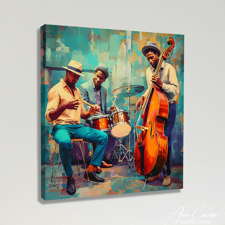 Peinture Abstraite Musiciens