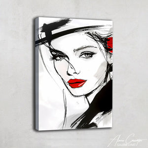 Tableau Minimaliste Femme