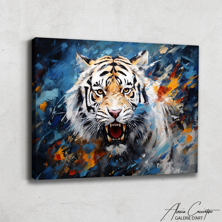 Peinture Tigre Blanc