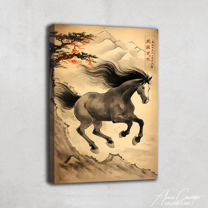 tableau cheval chinois