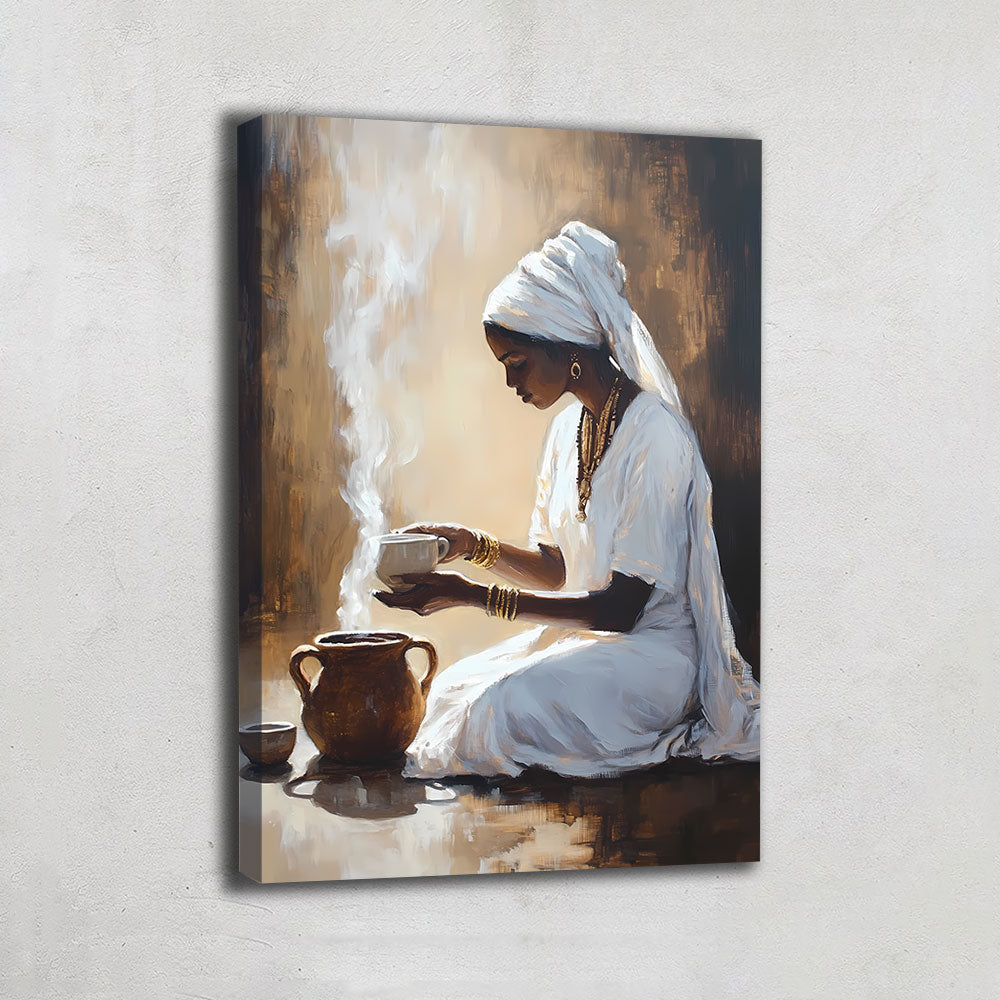 Tableau Femme Café