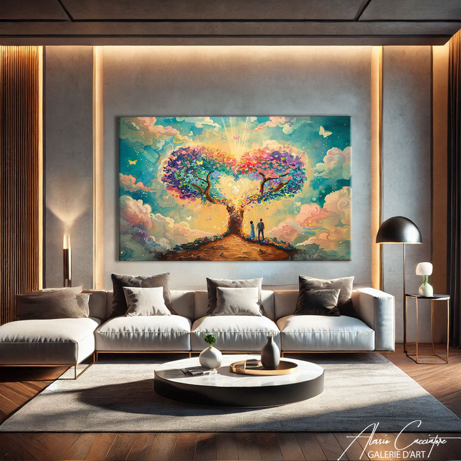 cadre avec arbre de vie – mise en situation