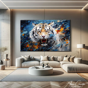 tableau tigre blanc